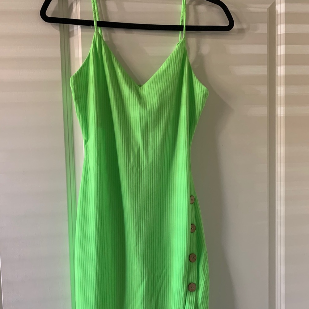 Bright Green Mini Dress